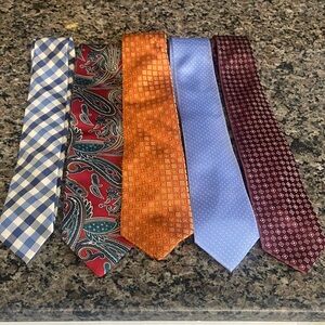 Valentino, Tommy H, Express, Bridgeport, Enrico Sarchi Men’s tie set of 5